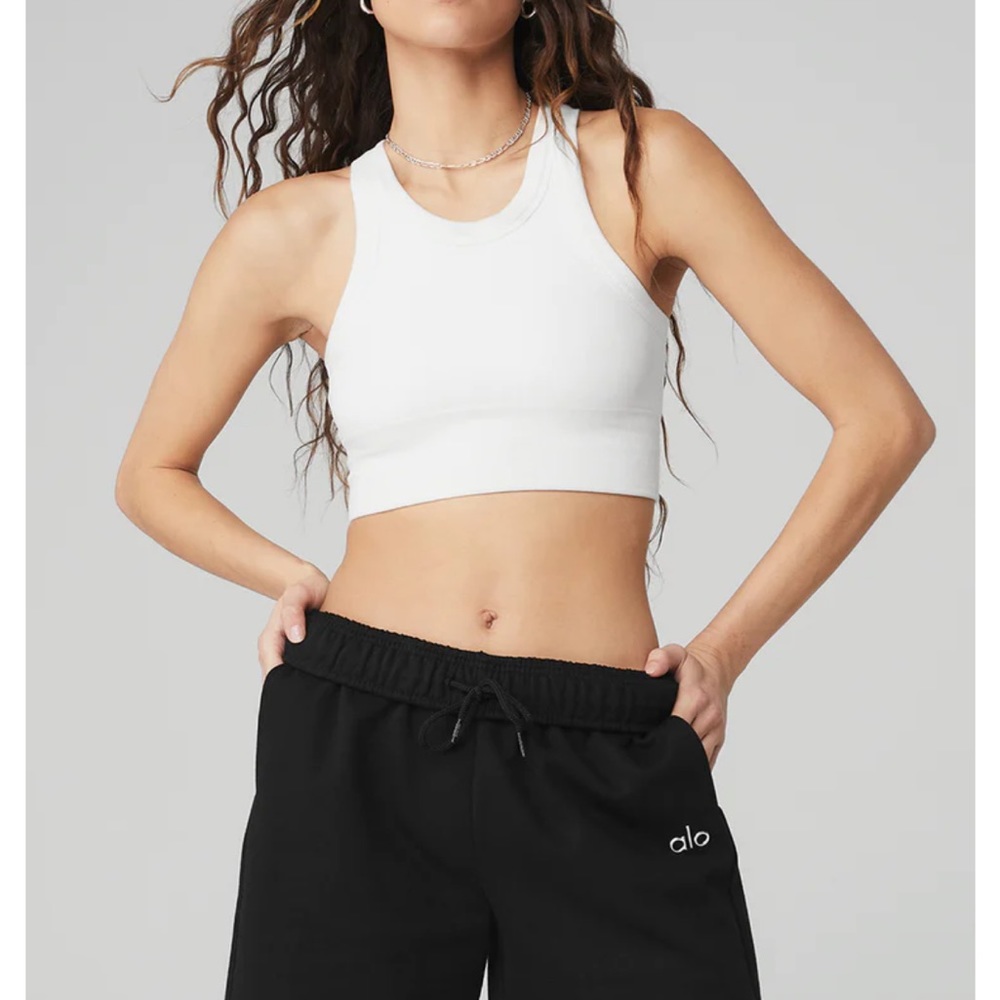 Grey Alo seamless delight high neck bra